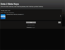 Tablet Screenshot of dota2bkeys.blogspot.com