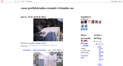 Desktop Screenshot of creandoviviendas.blogspot.com