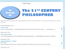 Tablet Screenshot of insearchofthe21stcenturyphilosopher.blogspot.com