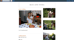 Desktop Screenshot of maxandnora.blogspot.com