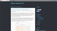 Desktop Screenshot of aboutinternettv.blogspot.com