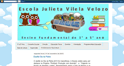 Desktop Screenshot of escolajulietavilelavelozo.blogspot.com