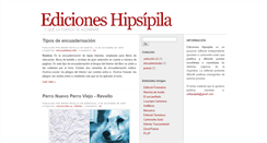 Desktop Screenshot of edicioneshipsipila.blogspot.com