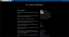 Desktop Screenshot of ofhumanbondages.blogspot.com