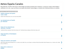 Tablet Screenshot of meteoespanacanales.blogspot.com