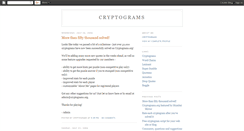 Desktop Screenshot of cryptograms.blogspot.com