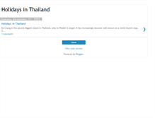 Tablet Screenshot of holidaysinthailand.blogspot.com