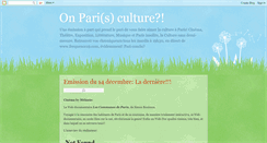 Desktop Screenshot of onparisculture.blogspot.com