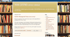 Desktop Screenshot of nssiitm.blogspot.com