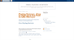 Desktop Screenshot of free-paying-surveys.blogspot.com