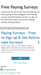 Mobile Screenshot of free-paying-surveys.blogspot.com