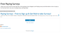 Tablet Screenshot of free-paying-surveys.blogspot.com