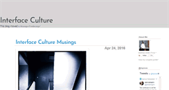 Desktop Screenshot of interface-culture.blogspot.com