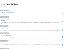 Tablet Screenshot of interface-culture.blogspot.com