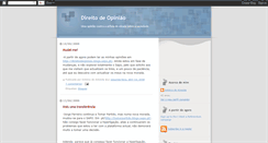 Desktop Screenshot of direitodeopiniao.blogspot.com