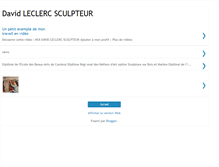 Tablet Screenshot of davidleclercsculpteur.blogspot.com