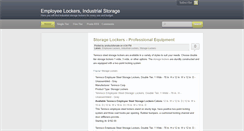 Desktop Screenshot of employeelockers.blogspot.com