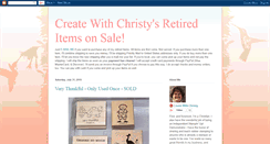 Desktop Screenshot of createwithchristyretiredsale.blogspot.com