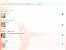 Tablet Screenshot of createwithchristyretiredsale.blogspot.com