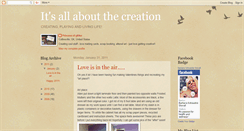 Desktop Screenshot of itsallaboutthecreation.blogspot.com