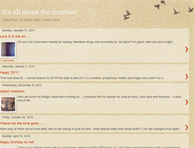 Tablet Screenshot of itsallaboutthecreation.blogspot.com