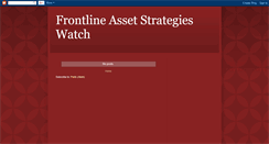 Desktop Screenshot of frontlineassetstrategieswatch.blogspot.com