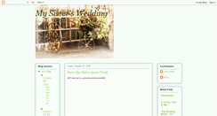 Desktop Screenshot of itsmysisterswedding.blogspot.com