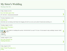 Tablet Screenshot of itsmysisterswedding.blogspot.com