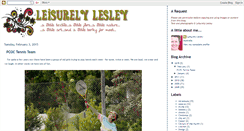 Desktop Screenshot of leisurelylesley.blogspot.com