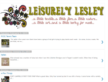 Tablet Screenshot of leisurelylesley.blogspot.com