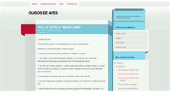 Desktop Screenshot of guisos-de-aves.blogspot.com
