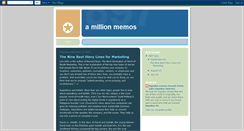 Desktop Screenshot of amillionmemos.blogspot.com