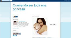 Desktop Screenshot of intento-de-princesa.blogspot.com