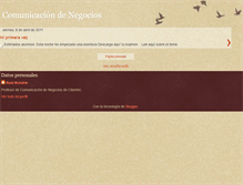 Tablet Screenshot of comunicaciondenegocios.blogspot.com