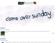 Tablet Screenshot of comeoversunday.blogspot.com