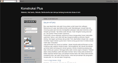 Desktop Screenshot of konstruksiplus.blogspot.com