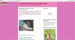 Desktop Screenshot of alittledashofthisalittledashofthat.blogspot.com