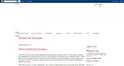 Desktop Screenshot of chicksforacause.blogspot.com