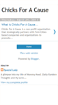 Mobile Screenshot of chicksforacause.blogspot.com