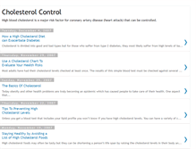 Tablet Screenshot of cholesterol-control.blogspot.com