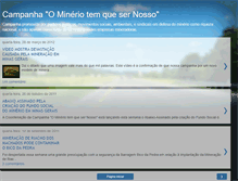 Tablet Screenshot of campanhaminerio.blogspot.com