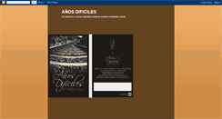 Desktop Screenshot of anosdificiles.blogspot.com