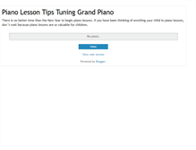 Tablet Screenshot of piano-lesson.blogspot.com