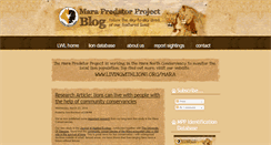 Desktop Screenshot of marapredatorproject.blogspot.com