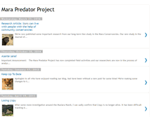 Tablet Screenshot of marapredatorproject.blogspot.com
