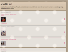 Tablet Screenshot of koralikiart.blogspot.com