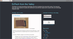 Desktop Screenshot of edtechvalley.blogspot.com