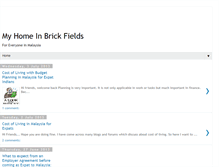 Tablet Screenshot of myhomeinbrickfields.blogspot.com