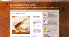 Desktop Screenshot of letter-writing-guide.blogspot.com