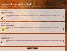 Tablet Screenshot of letter-writing-guide.blogspot.com